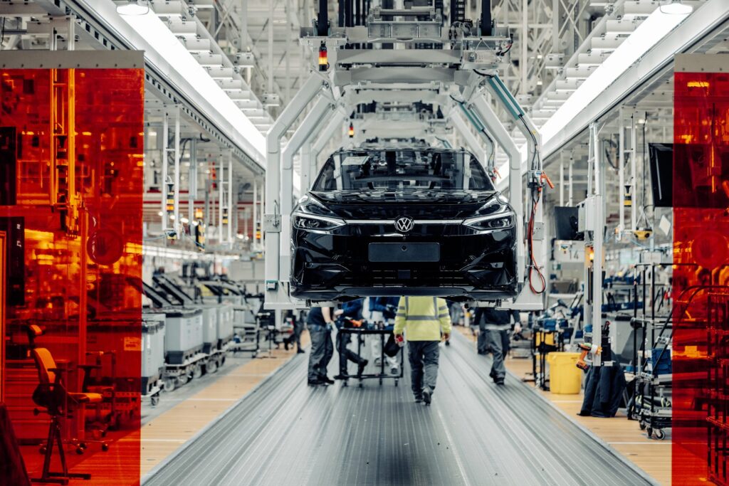 Produktionslinie im VW-Werk Emden